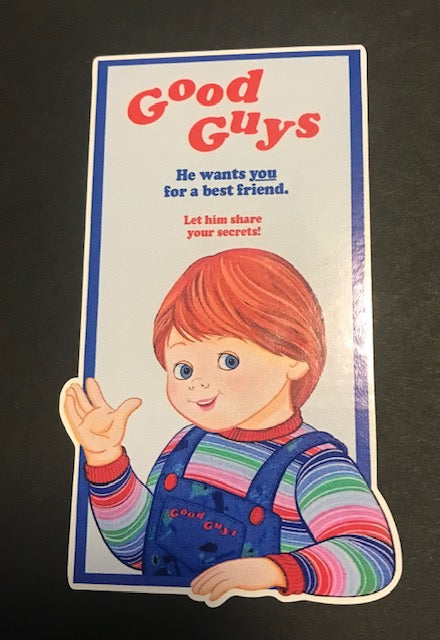 CHILDS PLAY GOOD GUYS 3" x 4.5" Vinyl Decal