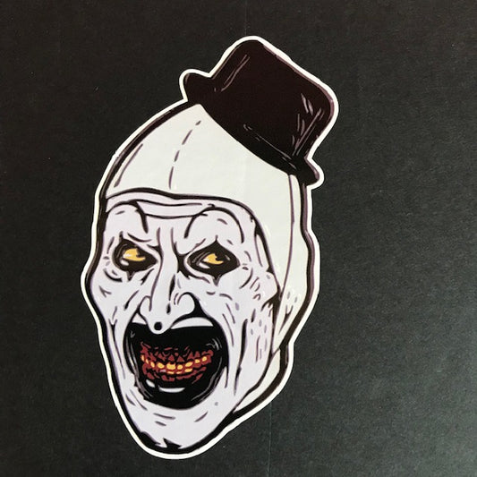 TERRIFIER ART THE CLOWN 3" x 4.5" Vinyl Decal