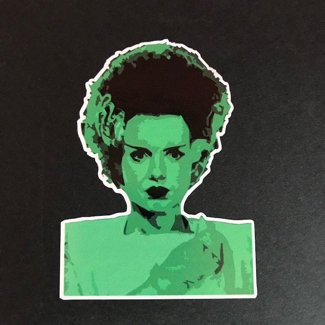 THE BRIDE OF FRANKENSTEIN 3" X 4" Vinyl Decal