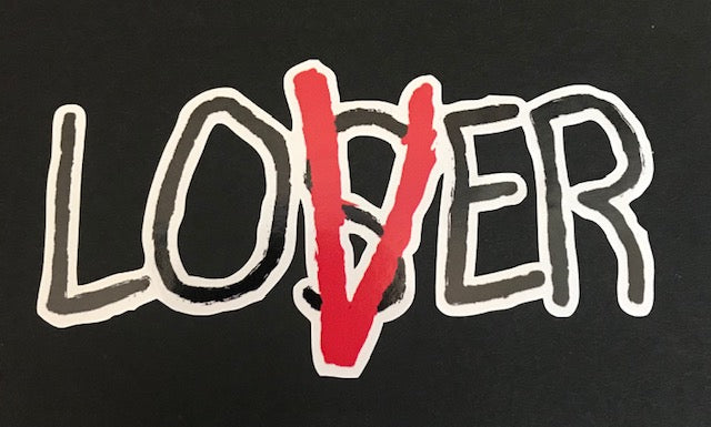 LOSER/LOVER 4.5" X 2.5" Vinyl Decal