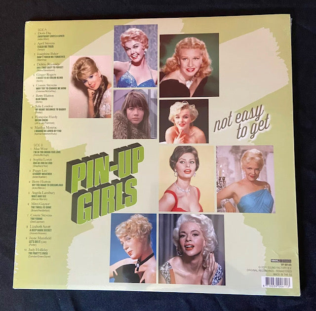 V/A PIN-UP GIRLS NOT EASY TO GET Color Vinyl LP NEW Mae West, Marilyn Monroe