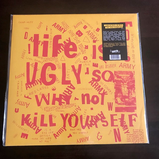 V/A LIFE IS UGLY SO WHY NOT KILL YOURSELF LP NEW Reissue Color Vinyl