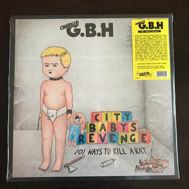 CHARGED GBH City Babys Revenge LP NEW Reissue with Poster