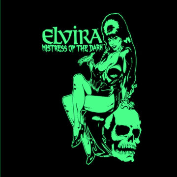 ELVIRA COMIC SKULL GLOW IN THE DARK THROW BLANKET