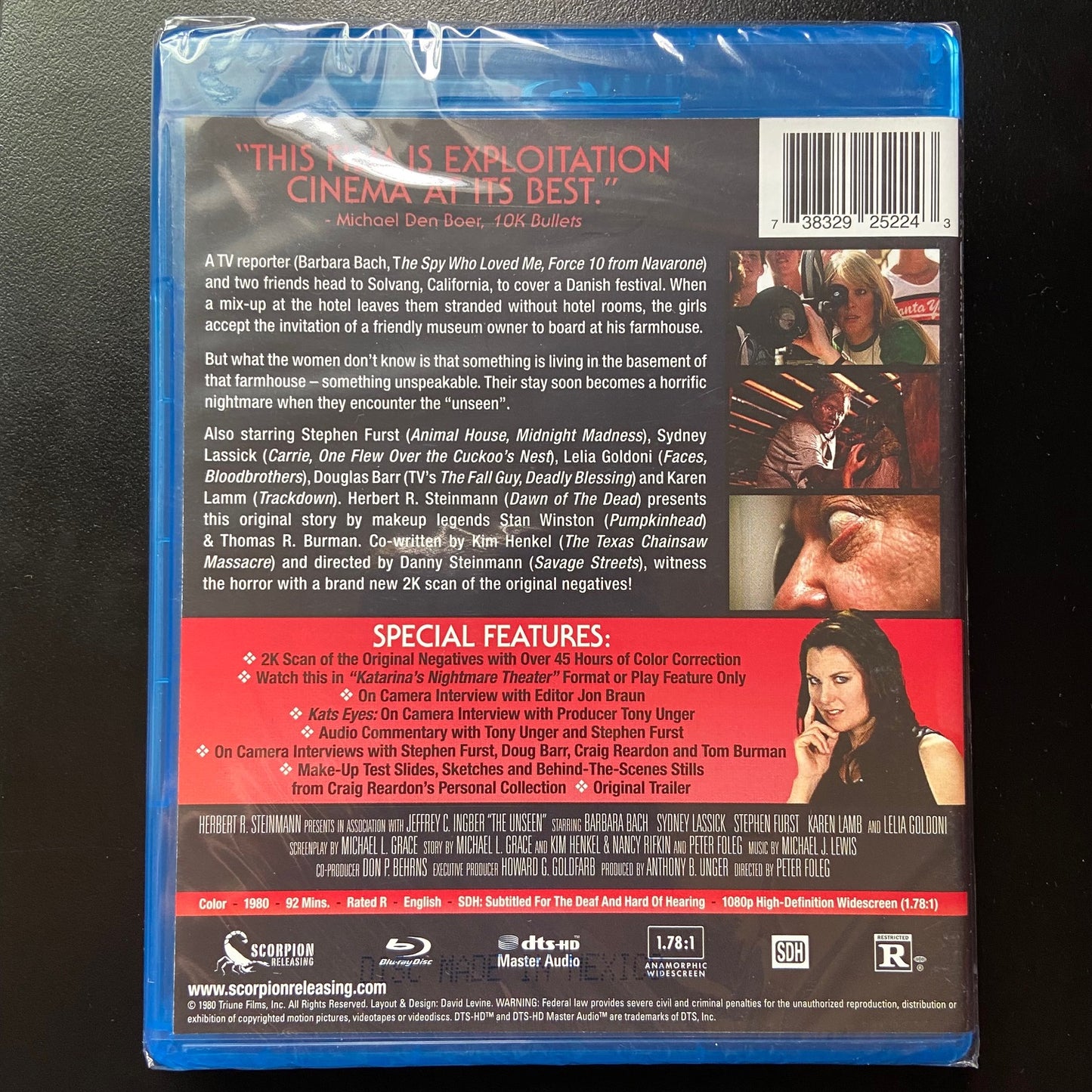 THE UNSEEN (1980) BLU RAY NEW