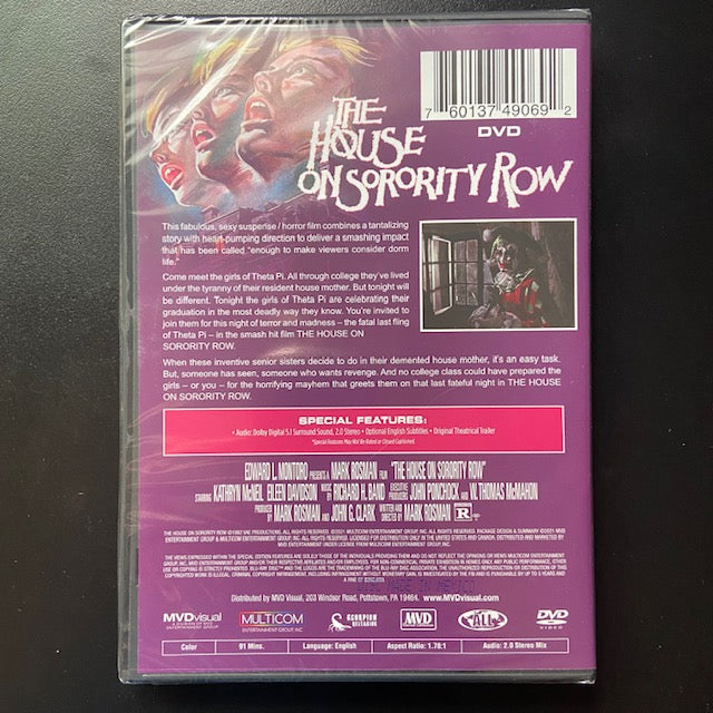 THE HOUSE ON SORORITY ROW (1982) DVD NEW