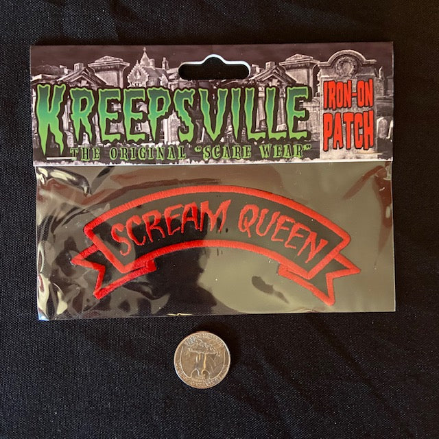 Kreepsville SCREAM QUEEN Iron On Patch