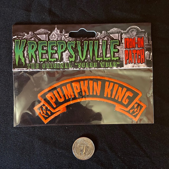 Kreepsville PUMPKIN KING Iron On Patch