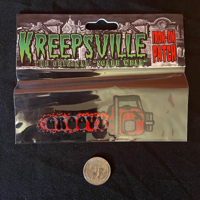 Kreepsville GROOVY CHAINSAW Iron On Patch