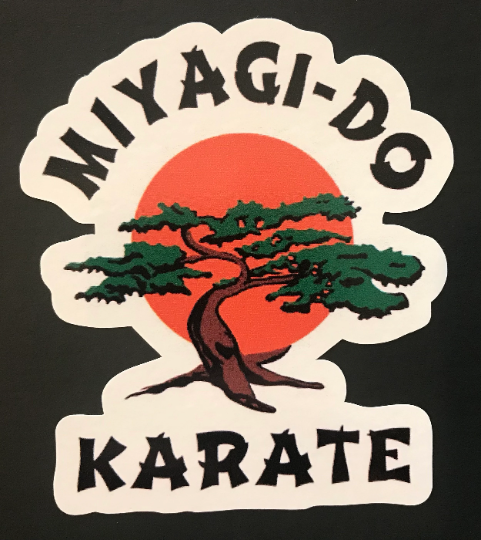 MYAGI-DO KARATE 4"x3.5" Die Cut Color Vinyl Decal Water/Weather Resistant